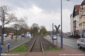 Flensburg 弗伦斯堡城市内的铁轨