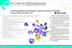 肛肠科熏洗展板