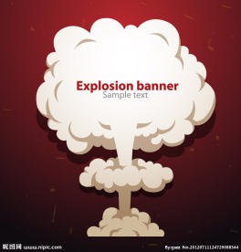 爆炸蘑菇云背景