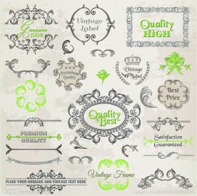 欧式花纹 古典花纹 边框