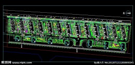居住区CAD平面规划图