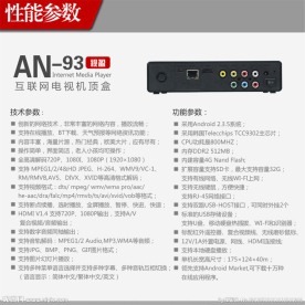 网络播放器 产品参数