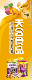 天合食品易拉宝广告设计