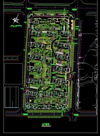 居住区CAD平面规划图