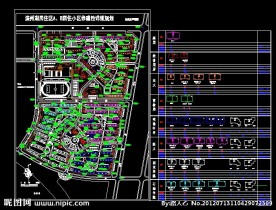 居住区CAD平面规划图