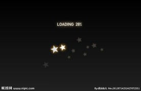 flash片头素材星星坠落