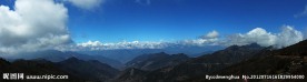 远眺二郎山