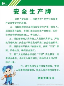 工地安全生产牌
