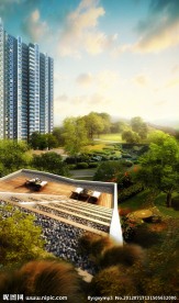 高层住宅效果图