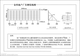 广告牌结构图