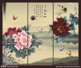 牡丹国画