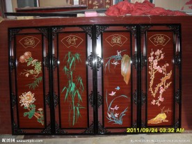 四条屏 梅兰竹菊