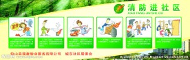 消防进社区展板