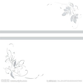 手绘水墨花纹 移门图案