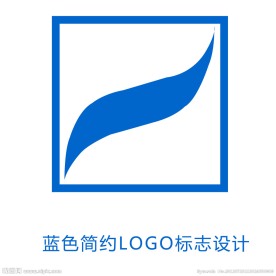 蓝色简约LOGO