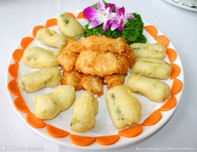 脆皮小棠菜拼鱼柳