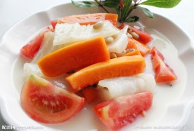 眉豆鱼唇煮木瓜