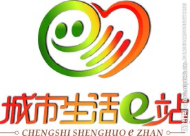 城市生活 E站 LOGO 标志