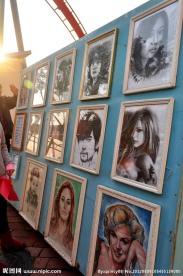 欢乐谷素描绘画