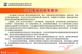 煤矿火灾避难展板
