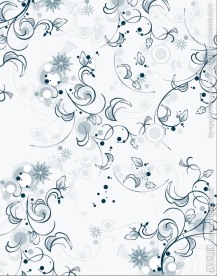 水墨花纹