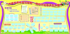 幼儿园宣传展板