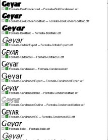 Formata系列字体