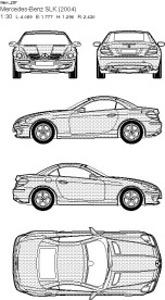 奔驰汽车线框图
