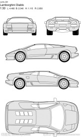 兰博基尼线框图
