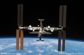 太空中的国际空间站