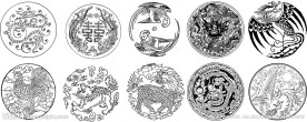 矢量龙纹