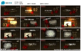 哥特风格AE模版