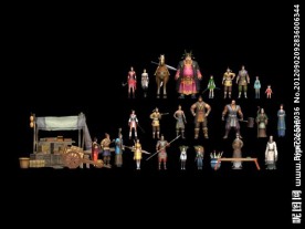 游戏人物剑侠各种NPC