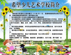 幼儿园简介展板