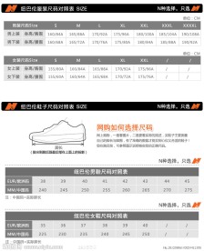淘宝男装详情页之尺码表