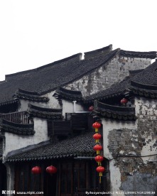 西塘古镇白墙灰瓦