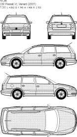 大众汽车线框图