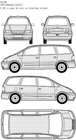 大众汽车线框图