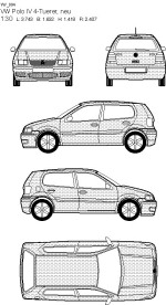 大众汽车线框图