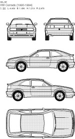大众汽车线框图