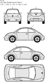 大众汽车线框图