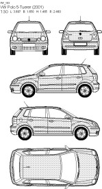 大众汽车线框图