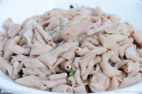 白灼鲜鹅肠