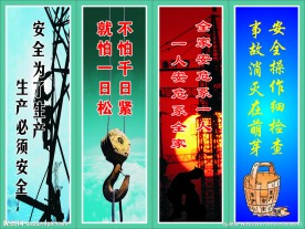 工地安全展板