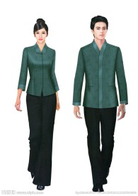 酒楼服务员款式图