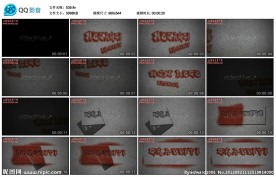 哥特风格字幕版AE模版