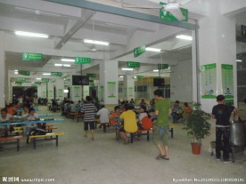 员工食堂开餐现场