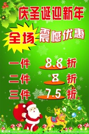 庆圣诞 元旦 海报