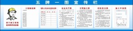 五牌一图宣传栏