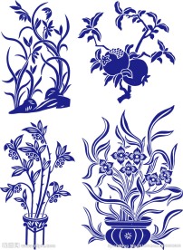 青花瓷花纹